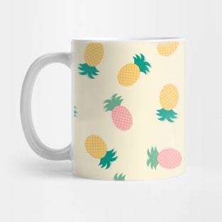 Pink and Yellow Pineapples Mug